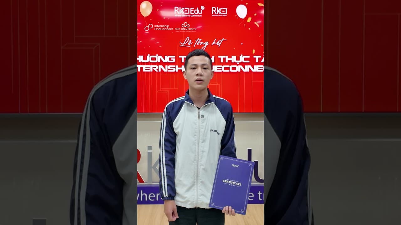 Học viên Internship OneConnect: Lê Tuấn Tiến - Sinh viên Đại học CMC